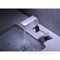 Tuas tunggal chrome finish basin mixer ketukan